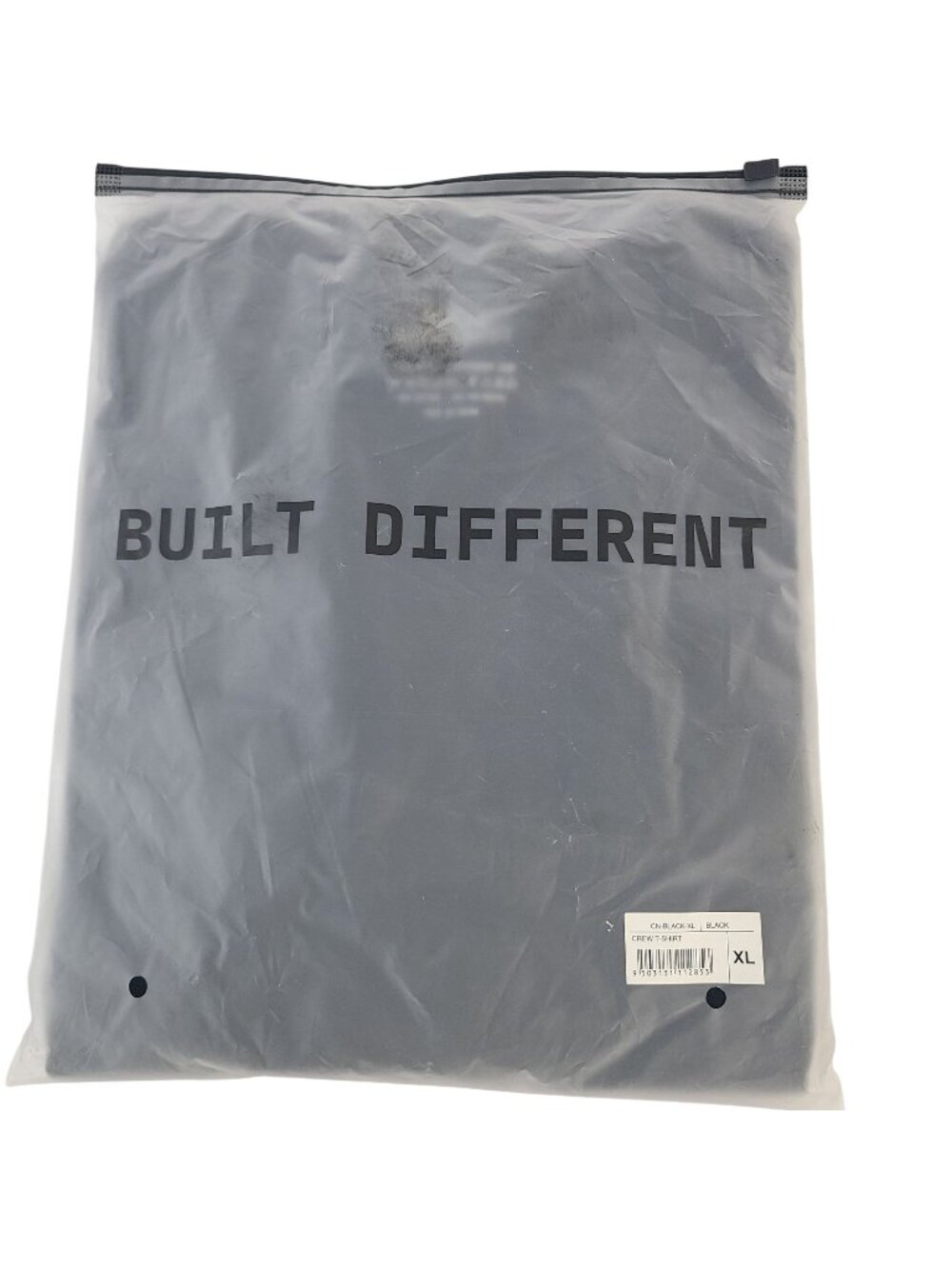 NEW Built Different Black Crewneck T-Shirt Men's Size XL